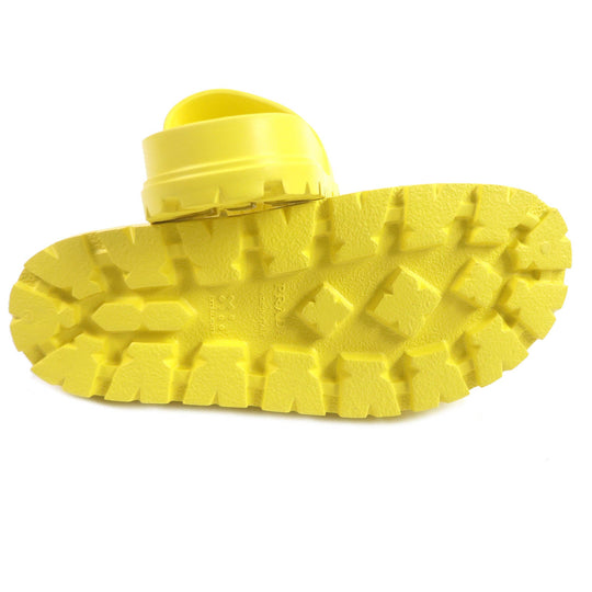PRADA Sandals 1XX626 Main: Rubber yellow mens 43 Used Authentic