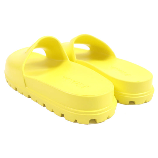PRADA Sandals 1XX626 Main: Rubber yellow mens 43 Used Authentic