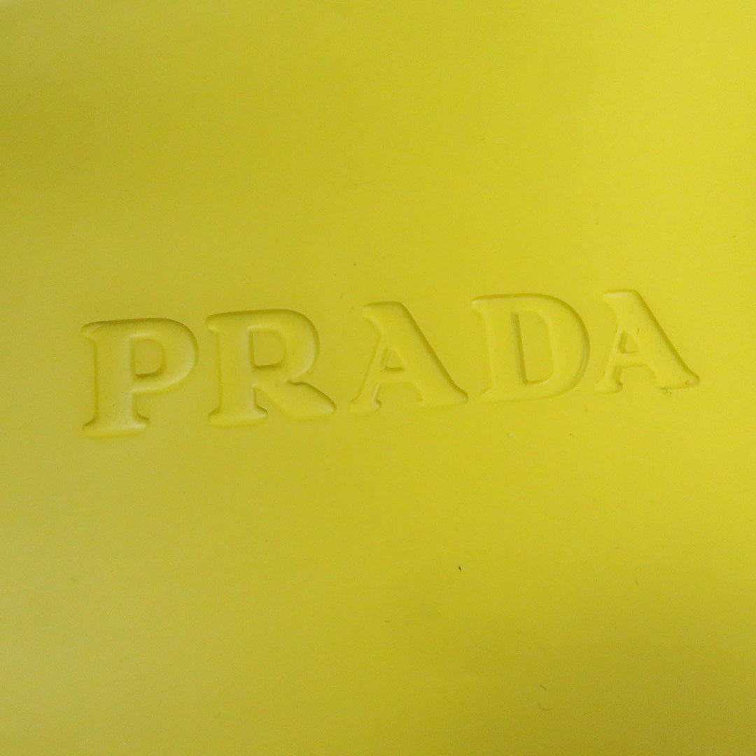PRADA Sandals 1XX626 Main: Rubber yellow mens 43 Used Authentic