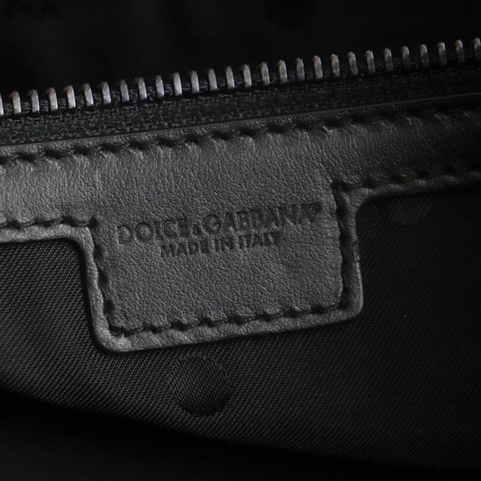 DOLCE&GABBANA Shoulder Bag Main: Denim, Main: Leather blue-black Edge Shopping Bag mens Used Authentic