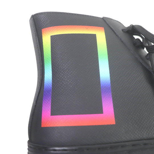 LOUIS VUITTON High cut sneakers Main: Leather, Main: Rubber black LV Tattoo Line mens 5 1/2 Used Authentic