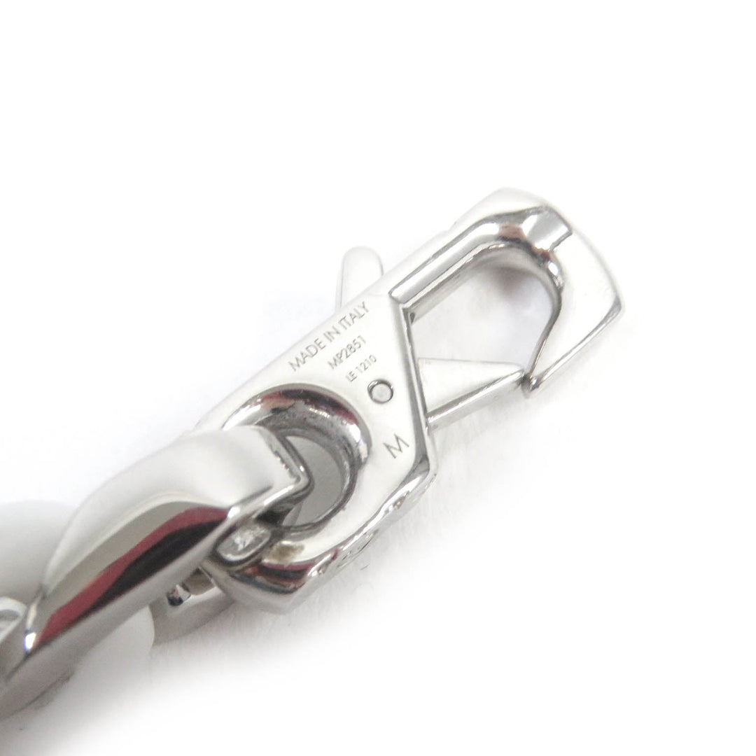 LOUIS VUITTON bracelet MP2851 Ceramic, Metal White Silver Bracelet Chain Links Pastel Women(Unisex) M Used Authentic