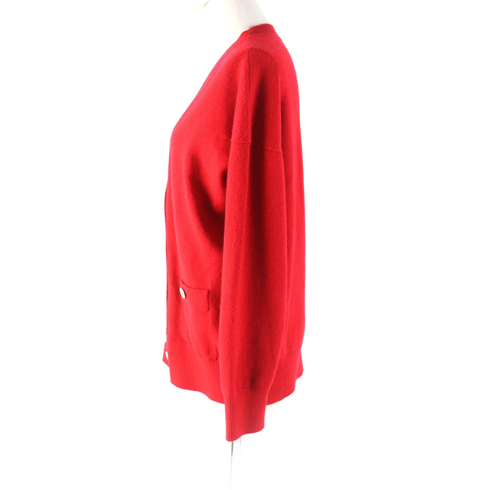 CHANEL cardigan P74231 Main: 100% cashmere, part: 99% cashmere, part: 1% elastane Red Women 36 Used Authentic