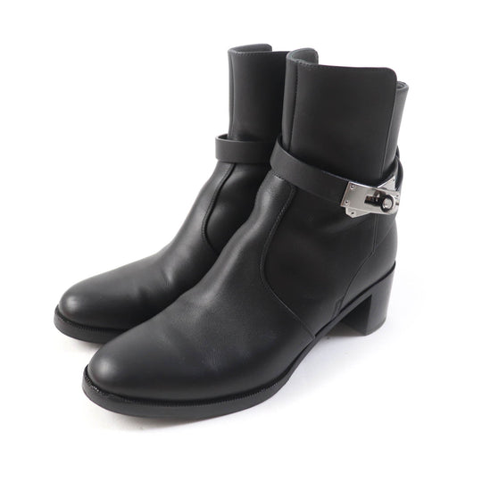 HERMES short boots Main: Leather black Saint Germain Women 36 Used Authentic