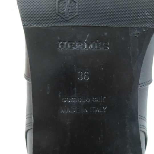 HERMES short boots Main: Leather black Saint Germain Women 36 Used Authentic