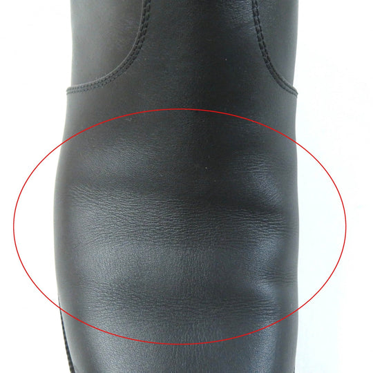 HERMES short boots Main: Leather black Saint Germain Women 36 Used Authentic