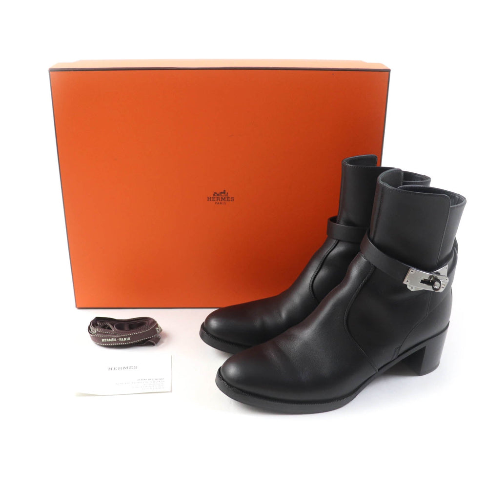 HERMES short boots Main: Leather black Saint Germain Women 36 Used Authentic