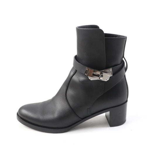 HERMES short boots Main: Leather black Saint Germain Women 36 Used Authentic