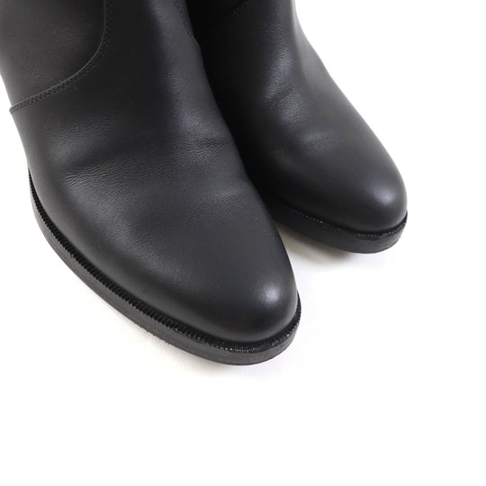 HERMES short boots Main: Leather black Saint Germain Women 36 Used Authentic