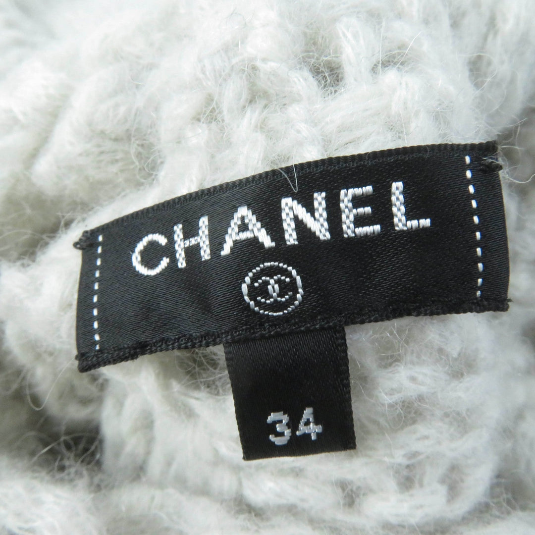 CHANEL knit P70959K10142 Main: 50% alpaca, Main: 47% polyamide, Main: 3% wool Ivory Women 34 Used Authentic