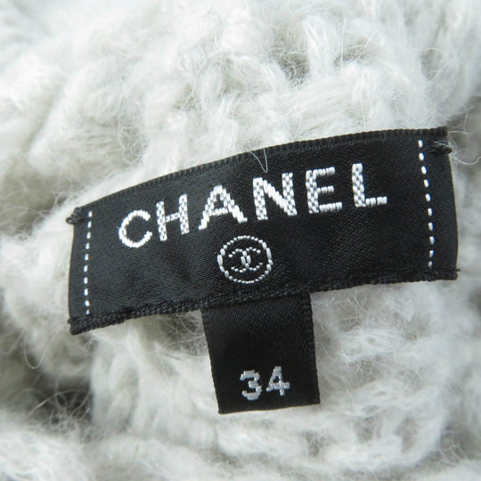 CHANEL knit P70959K10142 Main: 50% alpaca, Main: 47% polyamide, Main: 3% wool Ivory Women 34 Used Authentic
