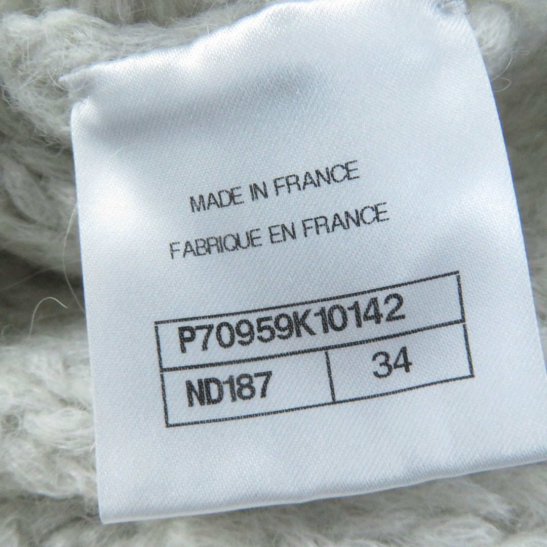 CHANEL knit P70959K10142 Main: 50% alpaca, Main: 47% polyamide, Main: 3% wool Ivory Women 34 Used Authentic