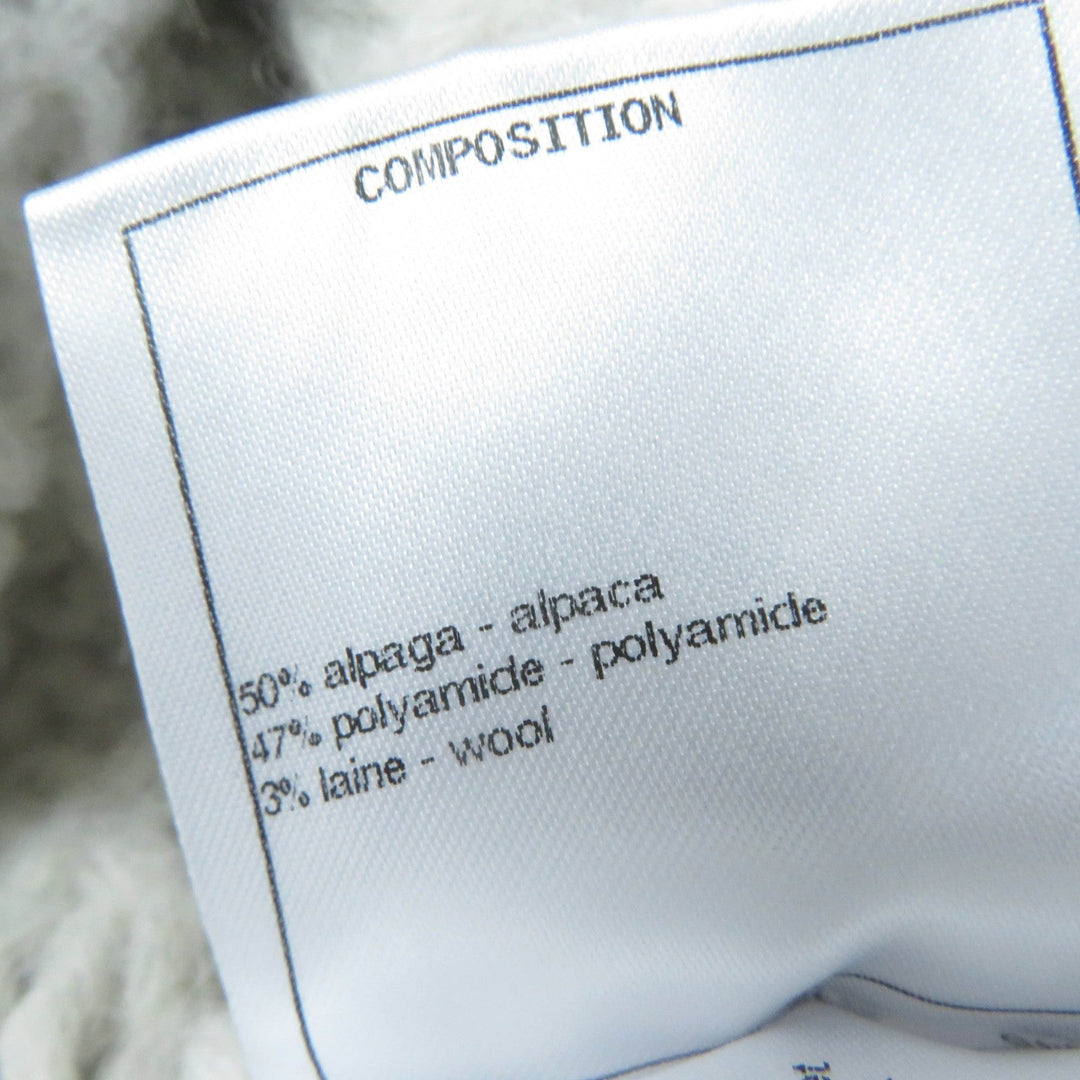CHANEL knit P70959K10142 Main: 50% alpaca, Main: 47% polyamide, Main: 3% wool Ivory Women 34 Used Authentic