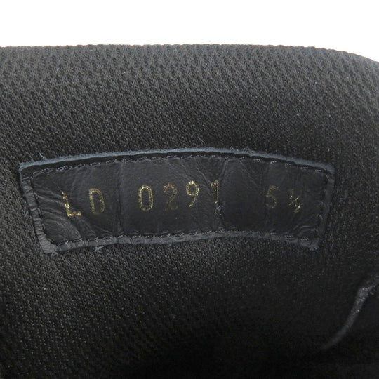 LOUIS VUITTON Low cut sneakers Main: Leather black LV Trainer Line mens 5 1/2 Used Authentic