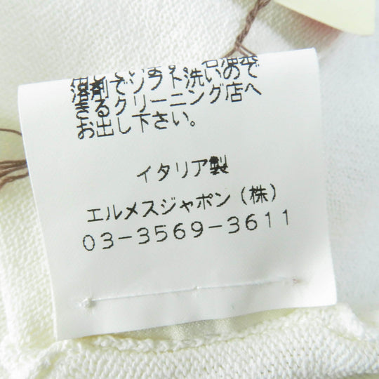 HERMES cardigan Main: 96% rayon, Main: 4% polyester Ivory Women SM Used Authentic