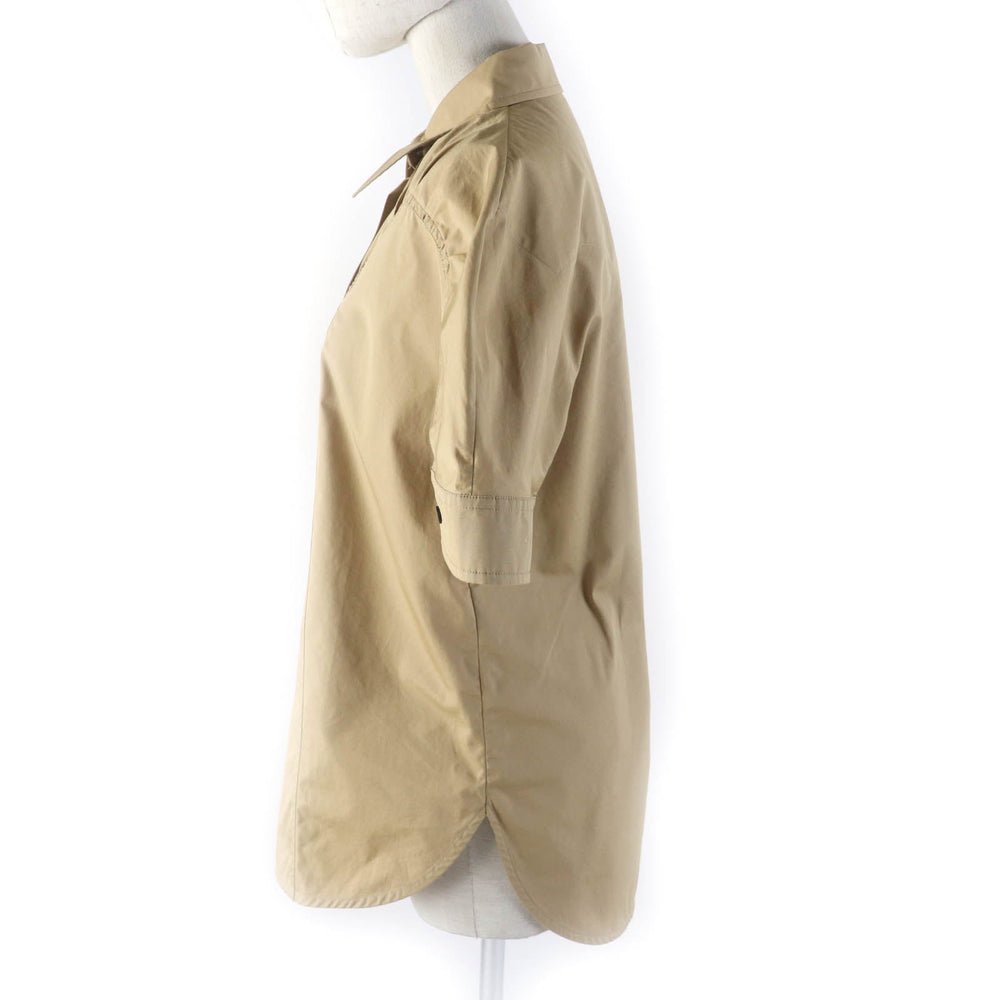 JIL SANDER Short sleeve shirt J01DL0015 Main: 100% cotton Brown Women 32 Used Authentic