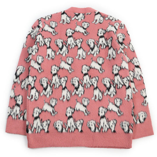 CELINE cardigan 2A94W531Q Main: 48% cotton, Main: 30% wool, Main: 22% nylon pink mens S Used Authentic