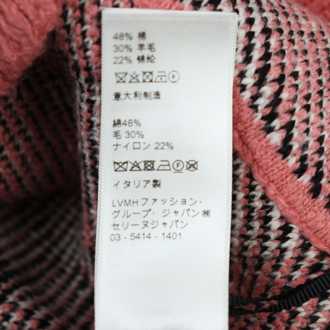 CELINE cardigan 2A94W531Q Main: 48% cotton, Main: 30% wool, Main: 22% nylon pink mens S Used Authentic