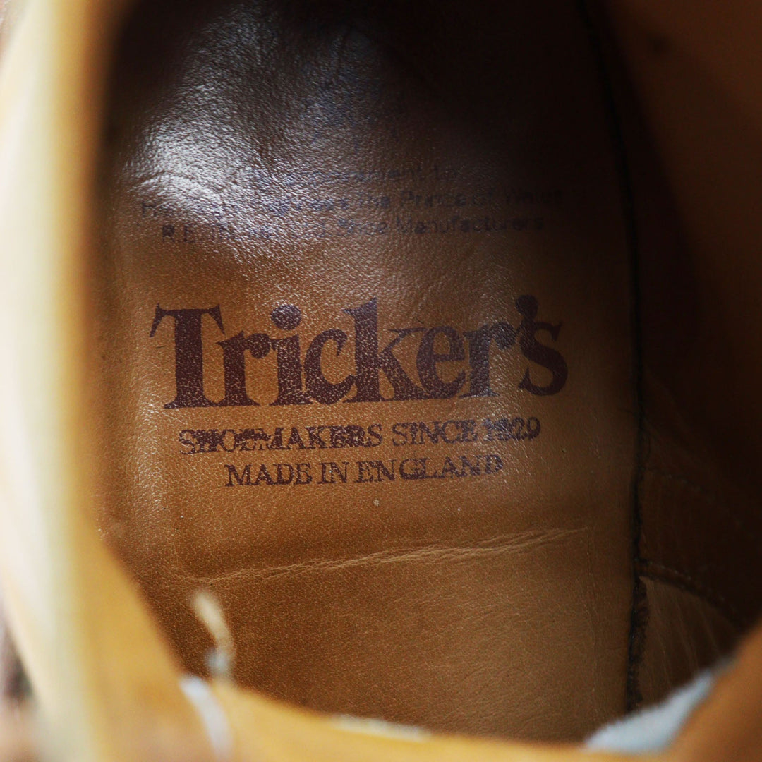 Tricker's boots M2508 Main: Leather Brown MALTON mens 6 Used Authentic
