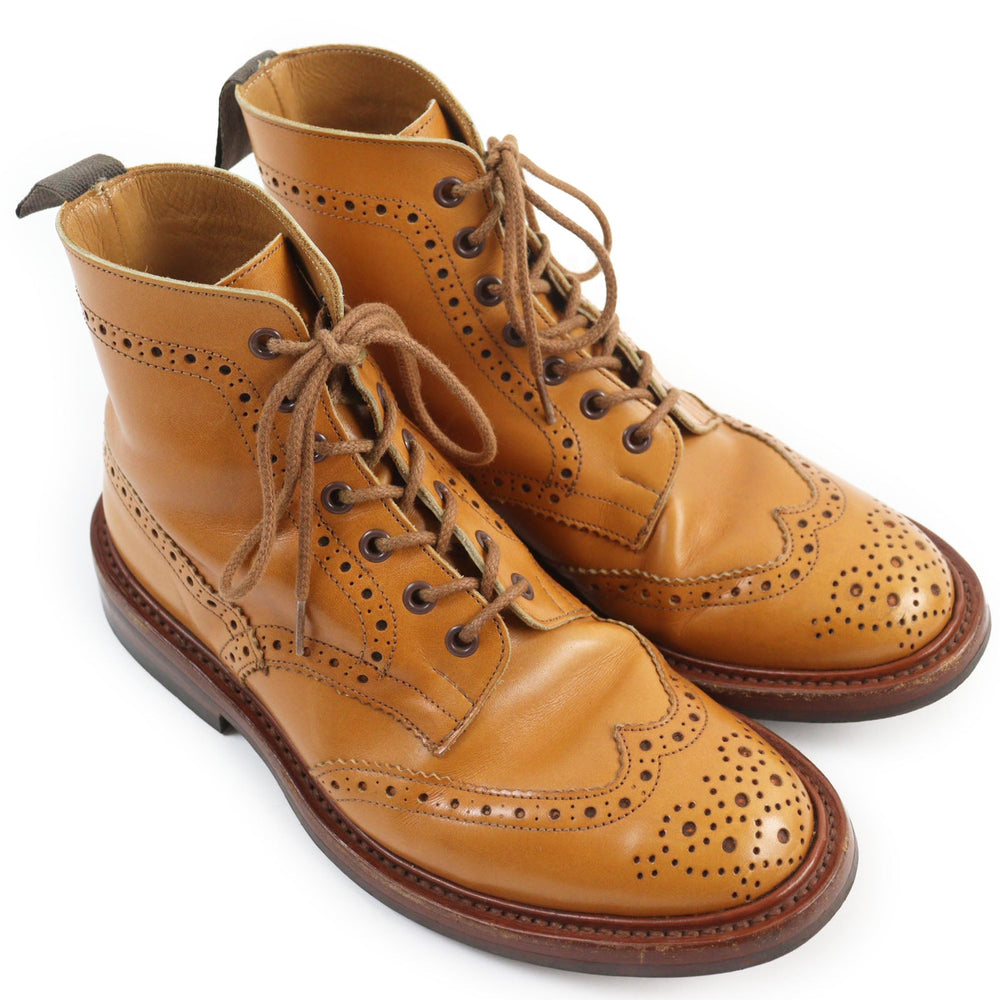 Tricker's boots M2508 Main: Leather Brown MALTON mens 6 Used Authentic