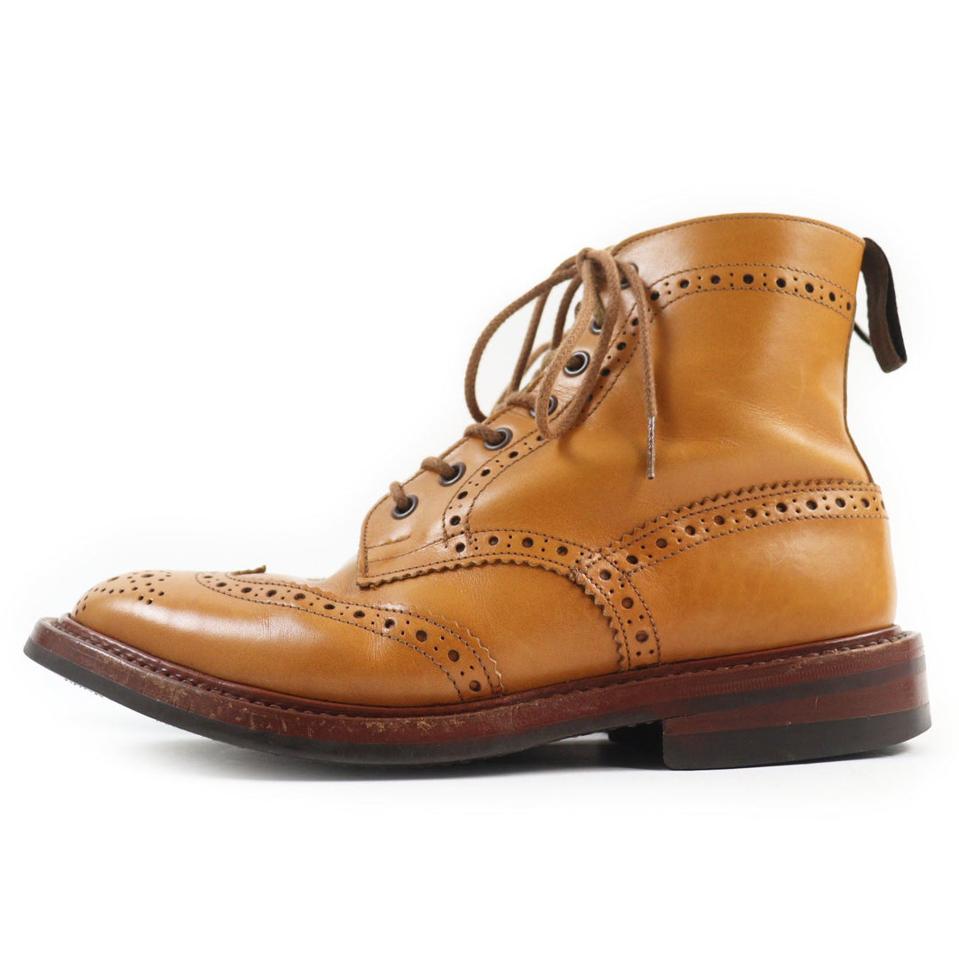 Tricker's boots M2508 Main: Leather Brown MALTON mens 6 Used Authentic