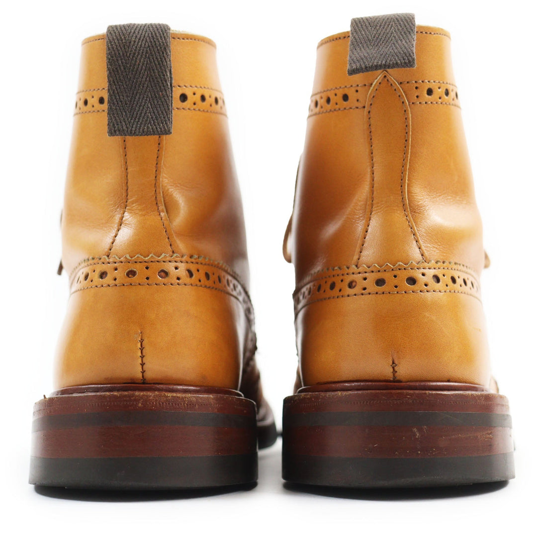 Tricker's boots M2508 Main: Leather Brown MALTON mens 6 Used Authentic