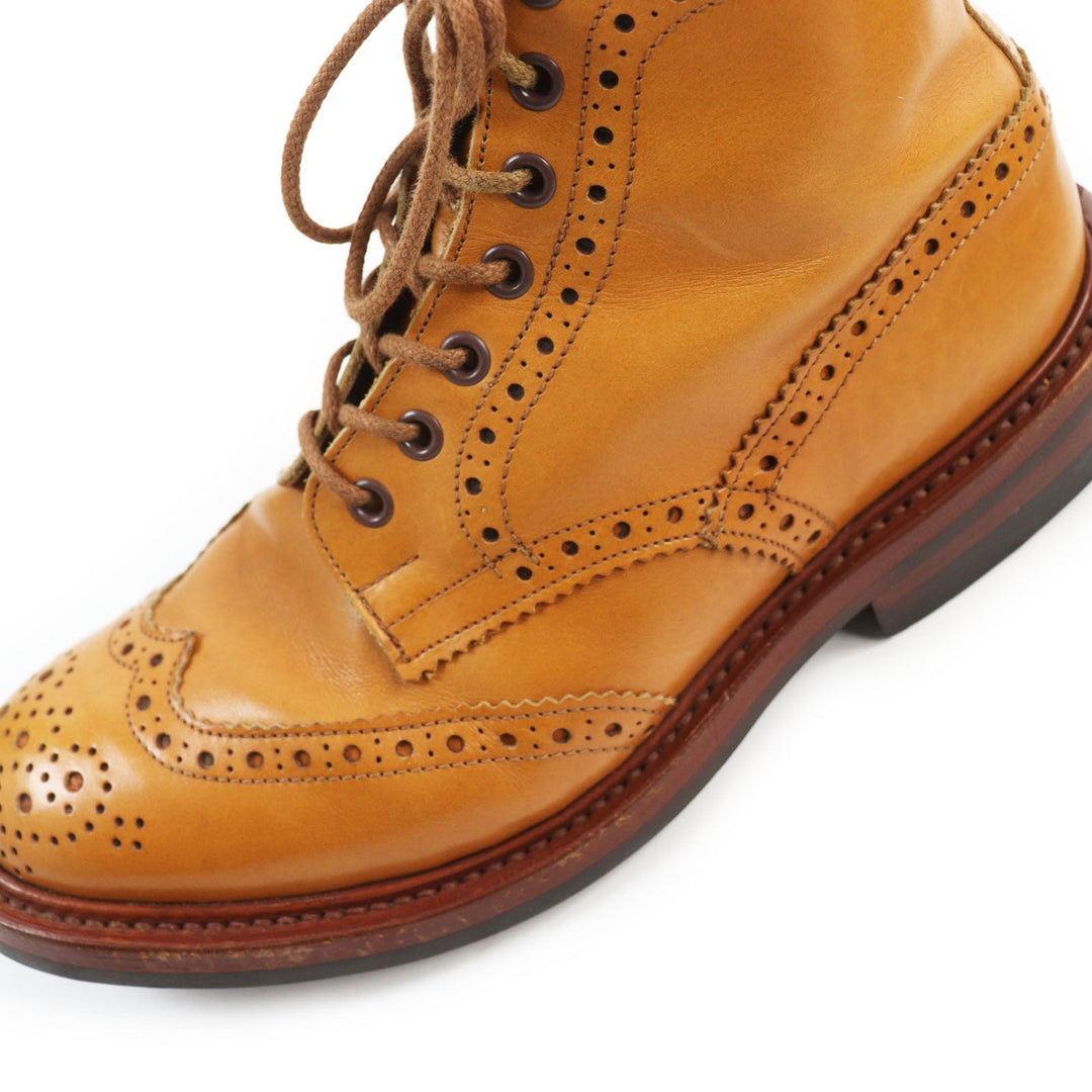 Tricker's boots M2508 Main: Leather Brown MALTON mens 6 Used Authentic