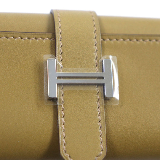 HERMES Key case Key holder  Main: Box calf Yellow beige Bean mens Used Authentic