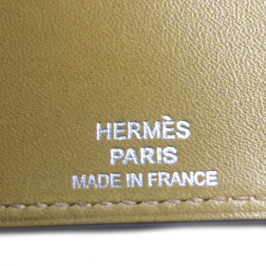 HERMES Key case Key holder  Main: Box calf Yellow beige Bean mens Used Authentic