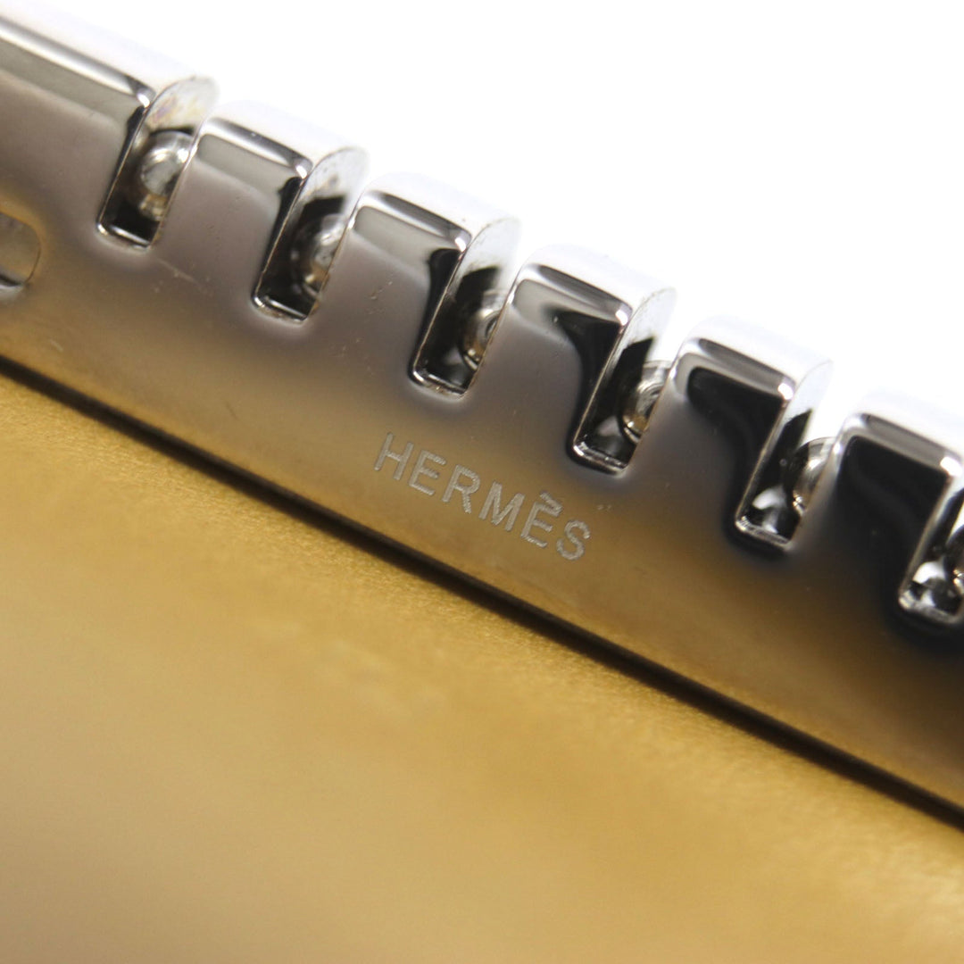 HERMES Key case Key holder  Main: Box calf Yellow beige Bean mens Used Authentic