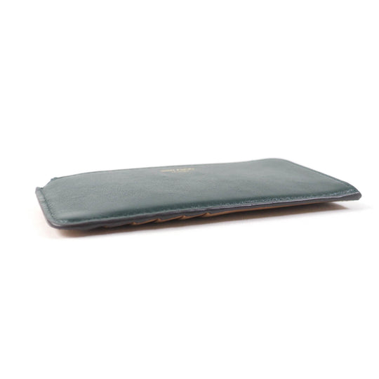 JIMMY CHOO Coin case Main: Leather Dark green Women Used Authentic