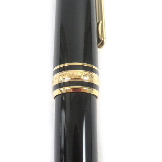MONTBLANC Ballpoint pen Resin, Gold Plated black mens(Unisex) Used Authentic
