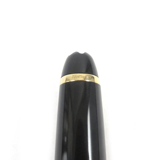 MONTBLANC Ballpoint pen Resin, Gold Plated black mens(Unisex) Used Authentic