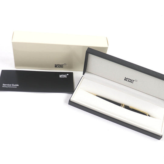 MONTBLANC Ballpoint pen Resin, Gold Plated black mens(Unisex) Used Authentic