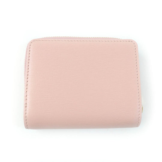 GUCCI Bifold Wallet 772639 Main: Leather Light pink Script Mini Wallet Women Used Authentic
