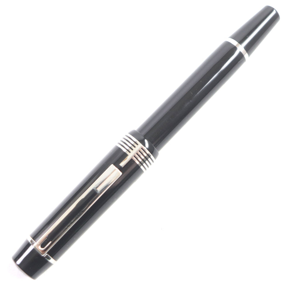 MONTBLANC fountain pen Nib: K18 Black Silver Sir Georg Solti Donation pen mens Used Authentic