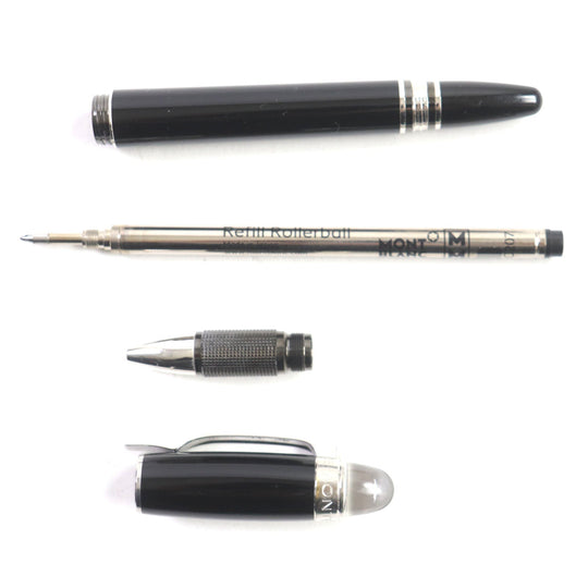MONTBLANC Ballpoint pen Resin, Platinum black Starwalker mens Used Authentic
