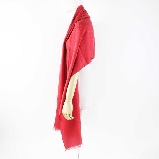 COACH Stall 77672 Main: 55% silk, Main: 45% cotton Red Women Used Authentic