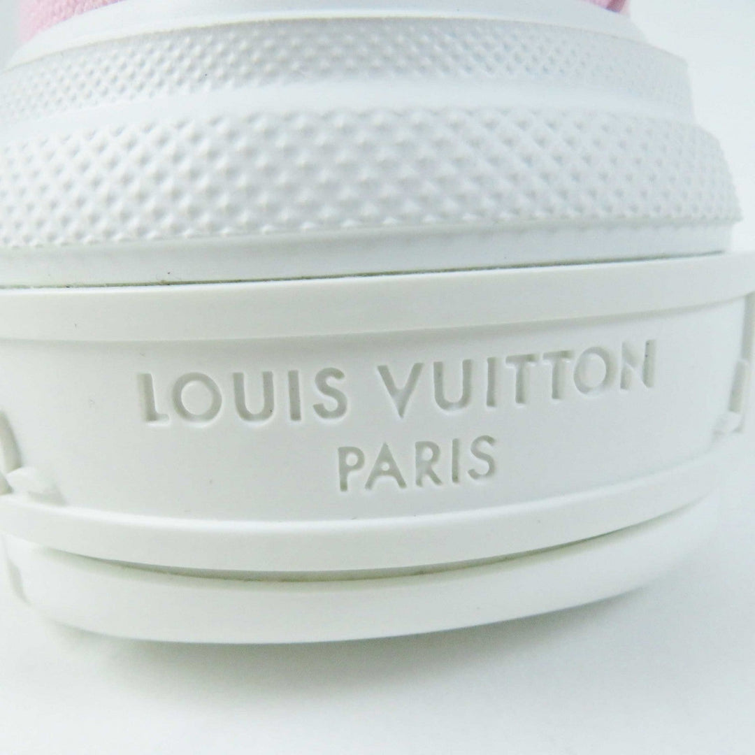 LOUIS VUITTON sneakers Main: Leather, Main: Canvas, Part: Rubber pink squad line Women 36 1/2 Used Authentic