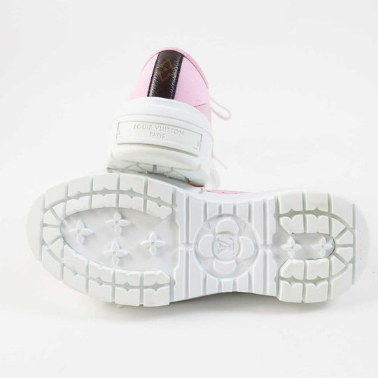 LOUIS VUITTON sneakers Main: Leather, Main: Canvas, Part: Rubber pink squad line Women 36 1/2 Used Authentic
