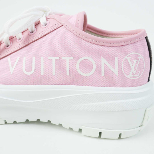 LOUIS VUITTON sneakers Main: Leather, Main: Canvas, Part: Rubber pink squad line Women 36 1/2 Used Authentic