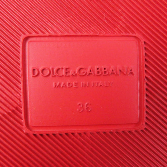 DOLCE&GABBANA Sandals Main: Rayon, Main: Cotton, Main: Nylon Red Women 36 Used Authentic