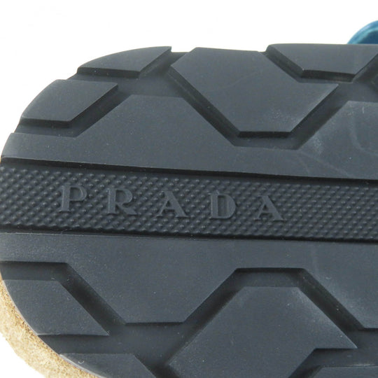 PRADA Sandals 1Y392I Velour, Polyurethane blue Thong sandals Women 36 1/2 Used Authentic