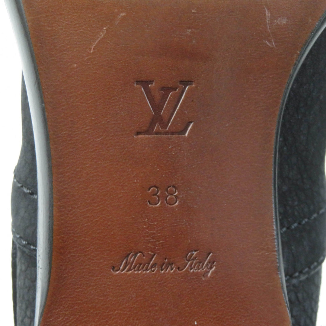 LOUIS VUITTON Ankle boots Main: Leather black Women 38 Used Authentic