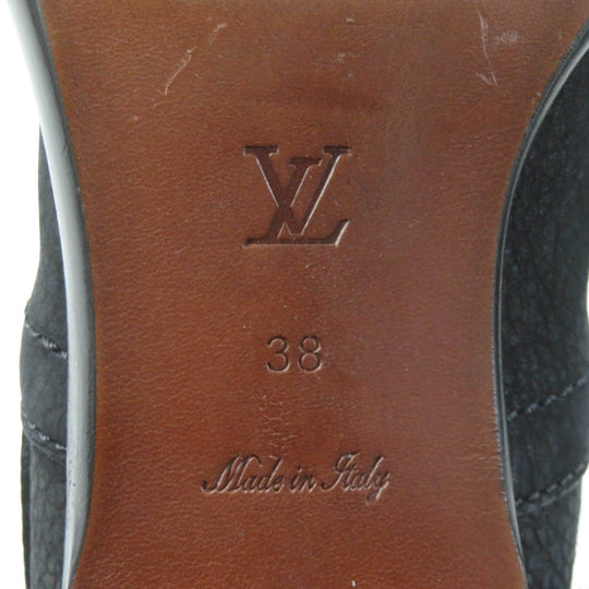 LOUIS VUITTON Ankle boots Main: Leather black Women 38 Used Authentic