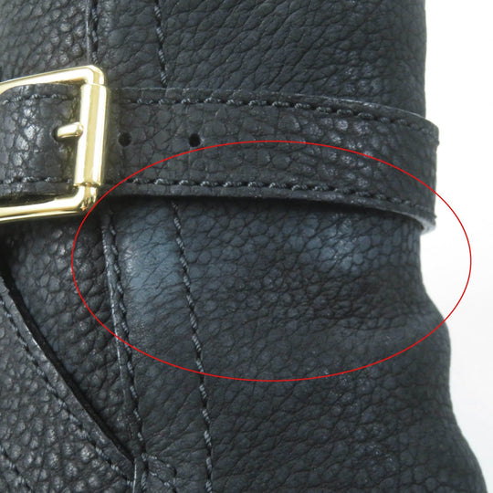 LOUIS VUITTON Ankle boots Main: Leather black Women 38 Used Authentic