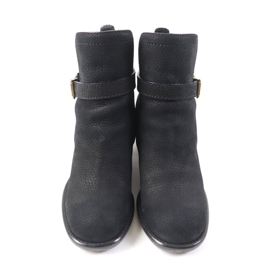 LOUIS VUITTON Ankle boots Main: Leather black Women 38 Used Authentic
