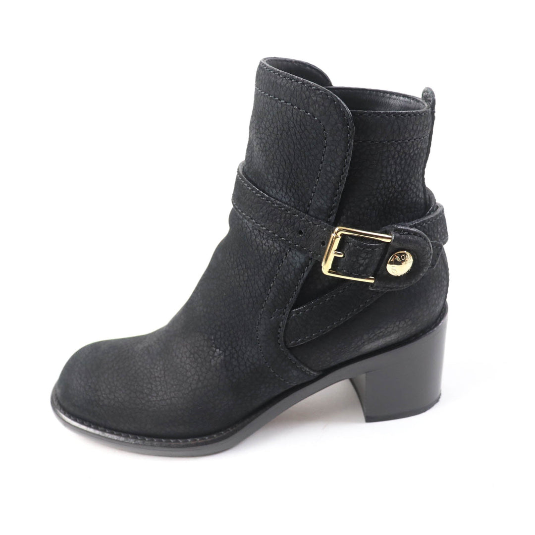 LOUIS VUITTON Ankle boots Main: Leather black Women 38 Used Authentic
