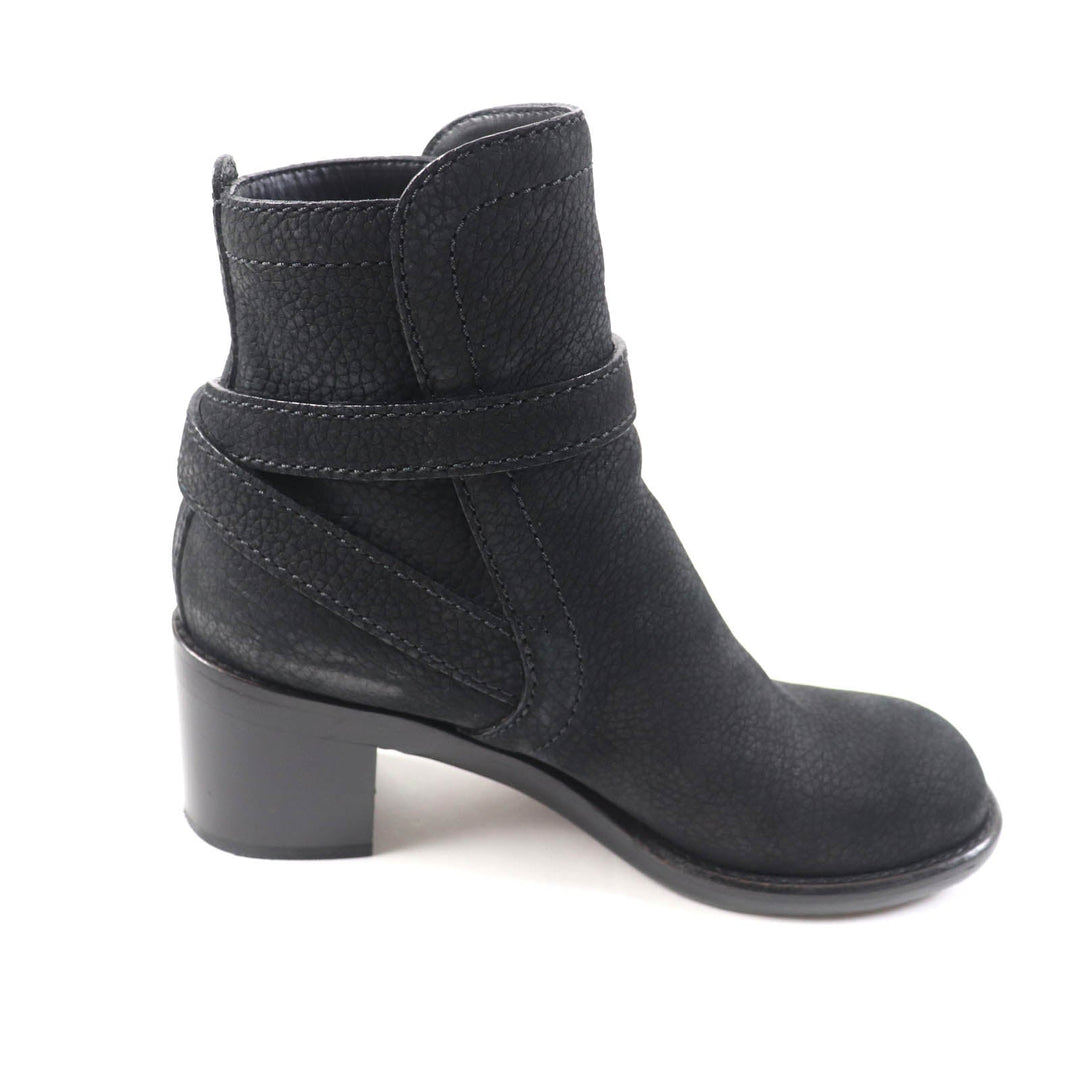 LOUIS VUITTON Ankle boots Main: Leather black Women 38 Used Authentic