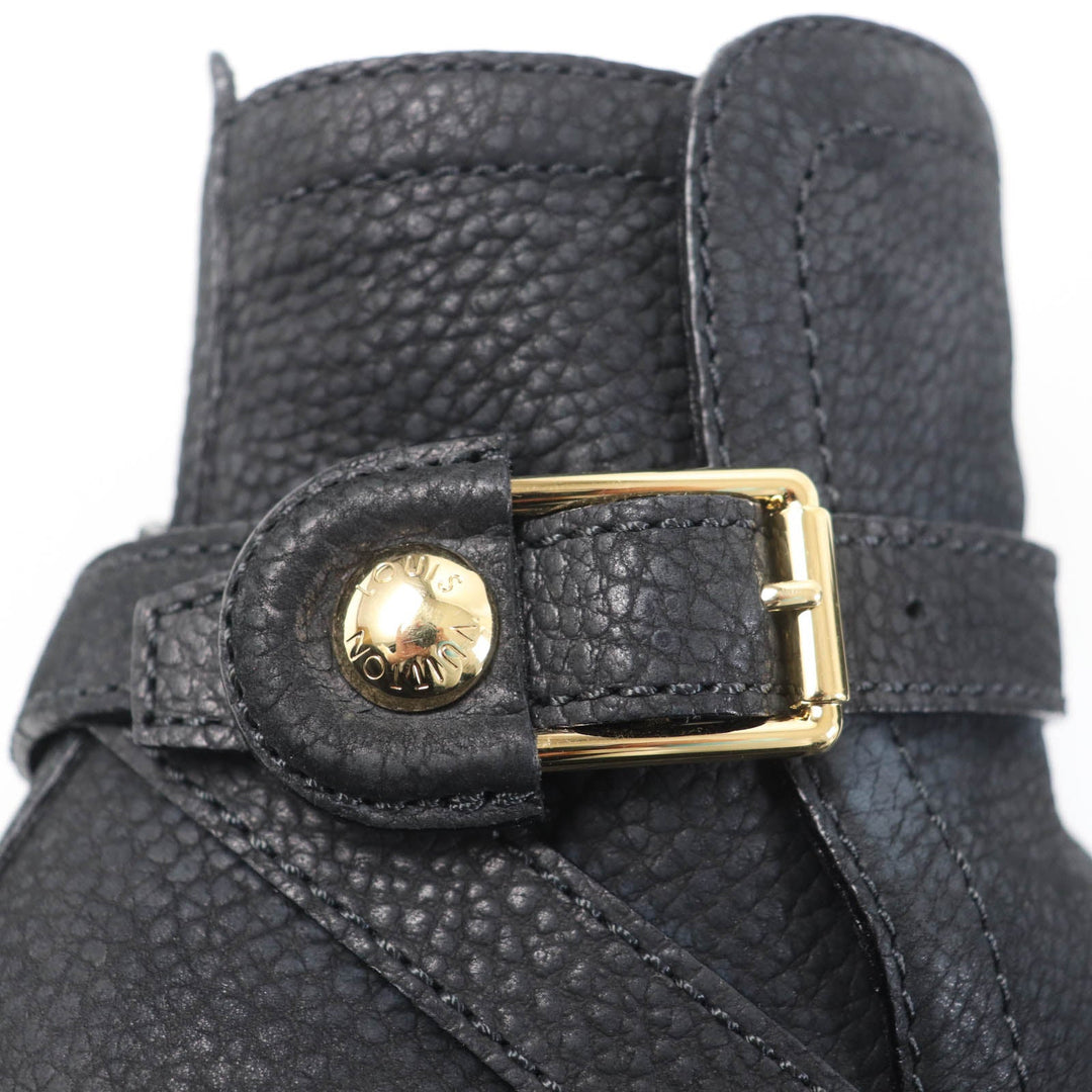 LOUIS VUITTON Ankle boots Main: Leather black Women 38 Used Authentic